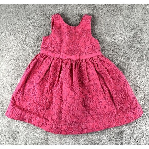 Janie and Jack Lace Overlay Dress Toddler 12-18 Mo. Pink Coquette Easter - Picture 1 of 9
